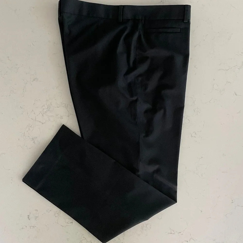 Brooks Brothers "346" Natalie Fit Straight Leg 100% Cotton Pants Navy Sz 14 NWOT